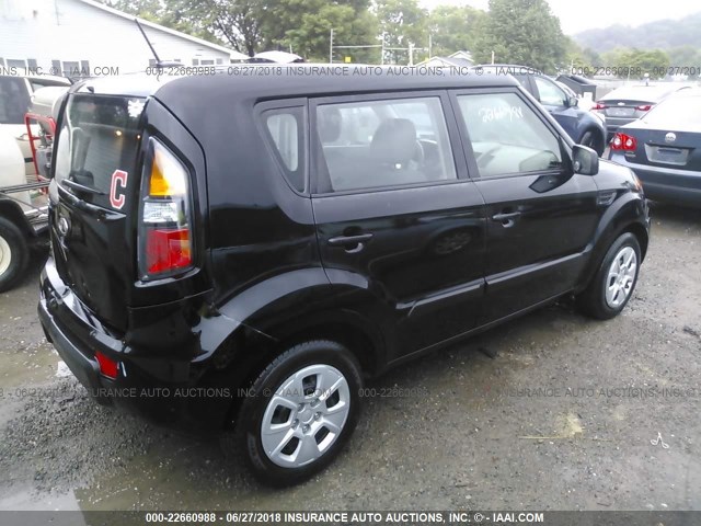 KNDJT2A10B7347076 - 2011 KIA SOUL Qara foto 4