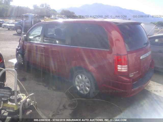 2A8HR44E29R516247 - 2009 CHRYSLER TOWN & COUNTRY LX RED photo 3