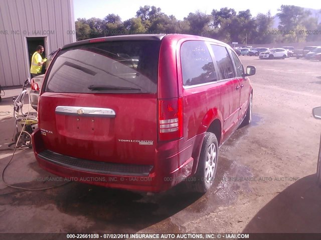 2A8HR44E29R516247 - 2009 CHRYSLER TOWN & COUNTRY LX RED photo 4