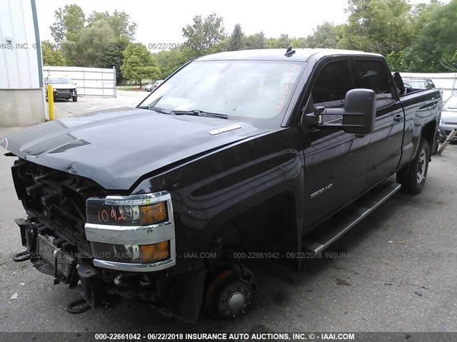 1GC4KZC86FF189258 - 2015 CHEVROLET SILVERADO K3500 LT BLACK photo 2