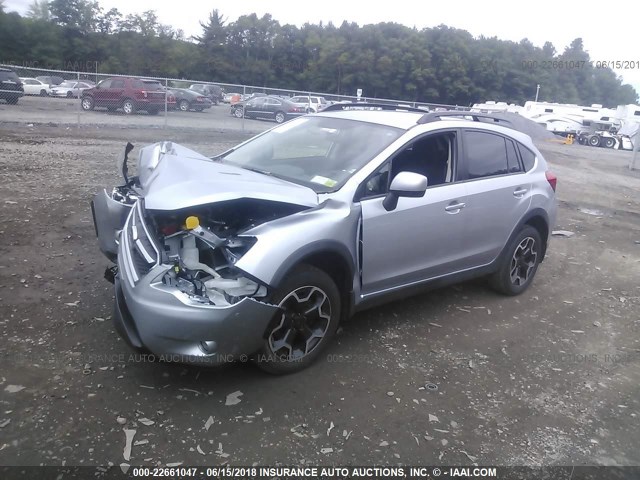 JF2GPACC4D2828649 - 2013 SUBARU XV CROSSTREK 2.0 PREMIUM SILVER photo 2