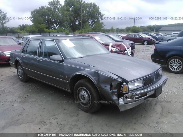 1G3HY54C3KW380321 - 1989 OLDSMOBILE DELTA 88 ROYALE BROUGHAM GRAY photo 1