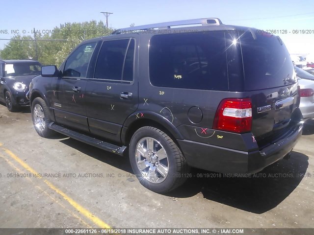 1FMFU20557LA95388 - 2007 FORD EXPEDITION LIMITED GRAY photo 3