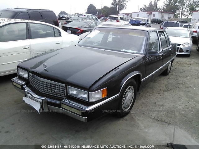 1G6CB533XL4312417 - 1990 CADILLAC FLEETWOOD BLACK photo 2