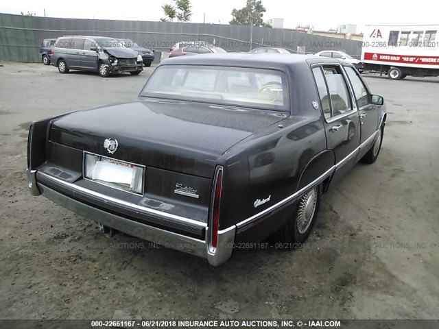 1G6CB533XL4312417 - 1990 CADILLAC FLEETWOOD BLACK photo 4