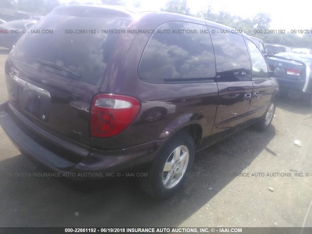 2C4GP44L93R323897 - 2003 CHRYSLER TOWN & COUNTRY LX PURPLE photo 4