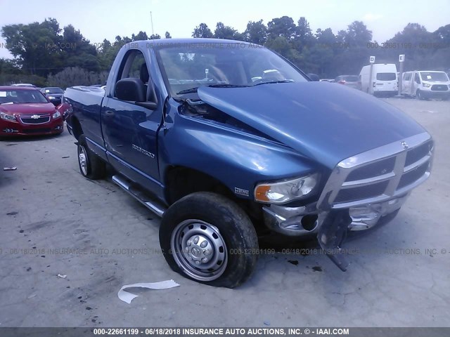 3D7KU26D74G127869 - 2004 DODGE RAM 2500 ST/SLT BLUE photo 1