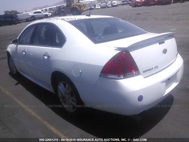 2G1WC5E32E1190177 - 2014 CHEVROLET IMPALA LIMITED LTZ WHITE photo 3