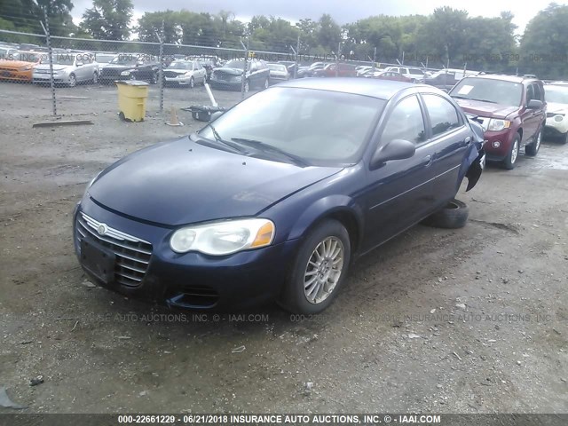 1C3EL56RX6N137978 - 2006 CHRYSLER SEBRING TOURING Dark Blue photo 2