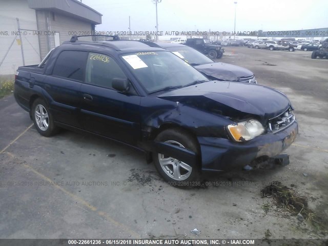 4S4BT62C736115444 - 2003 SUBARU BAJA SPORT BLUE photo 1