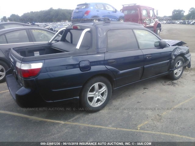 4S4BT62C736115444 - 2003 SUBARU BAJA SPORT BLUE photo 4