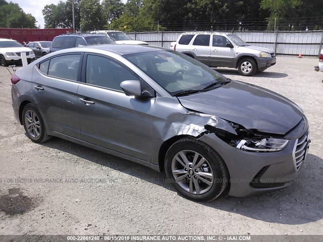 5NPD84LF3JH335565 - 2018 HYUNDAI ELANTRA SEL/VALUE/LIMITED GRAY photo 1