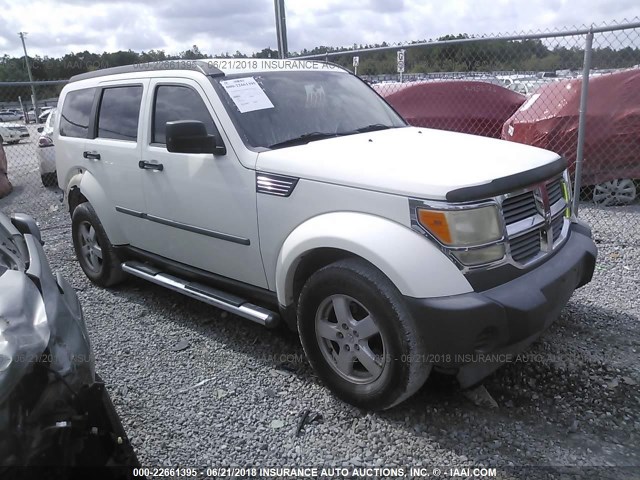 1D8GT28K57W591023 - 2007 DODGE NITRO SXT WHITE photo 1