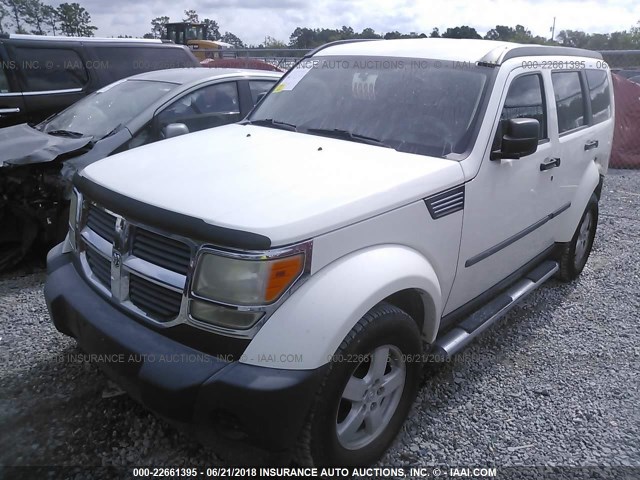 1D8GT28K57W591023 - 2007 DODGE NITRO SXT WHITE photo 2