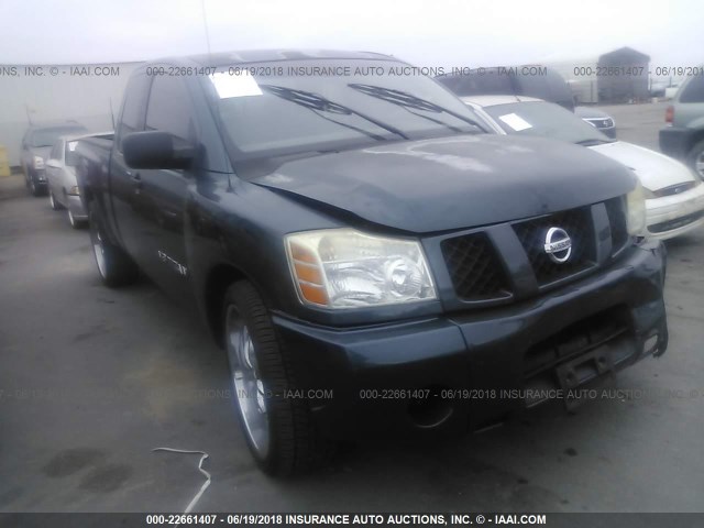 1N6AA06A35N528706 - 2005 NISSAN TITAN XE/SE/LE GREEN photo 1