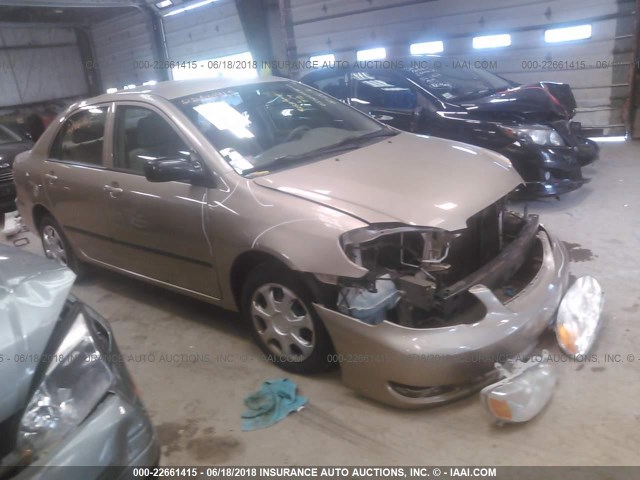 2T1BR32E85C552190 - 2005 TOYOTA COROLLA CE/LE/S BEIGE photo 1