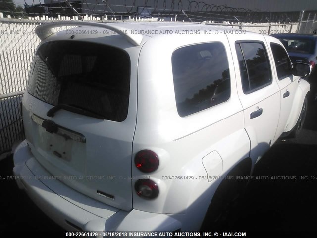 3GNBAADB3AS644567 - 2010 CHEVROLET HHR LS თეთრი ფოტო 4
