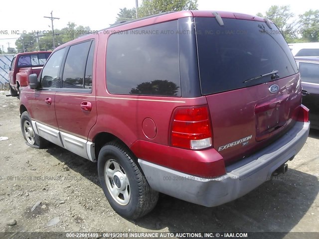 1FMRU15W03LB14495 - 2003 FORD EXPEDITION XLT RED photo 3