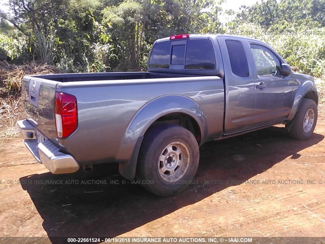 1N6AD06W66C432875 - 2006 NISSAN FRONTIER KING CAB LE/SE/OFF ROAD GRAY photo 4