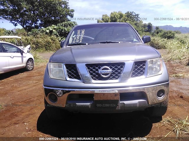 1N6AD06W66C432875 - 2006 NISSAN FRONTIER KING CAB LE/SE/OFF ROAD GRAY photo 6