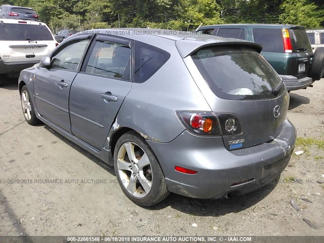 JM1BK143841188781 - 2004 MAZDA 3 HATCHBACK GRAY photo 3