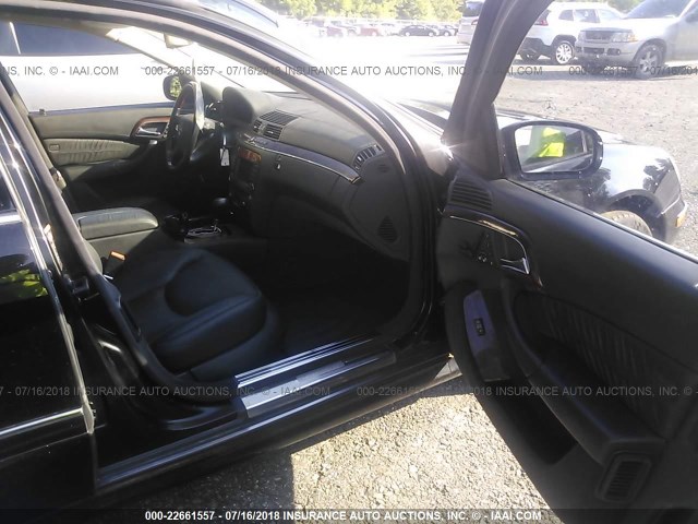 WDBNG76J25A455443 - 2005 MERCEDES-BENZ S 600 BLACK photo 5