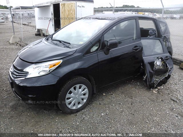 3N1CE2CP0EL431163 - 2014 NISSAN VERSA NOTE S/S PLUS/SV/SL BLACK photo 2