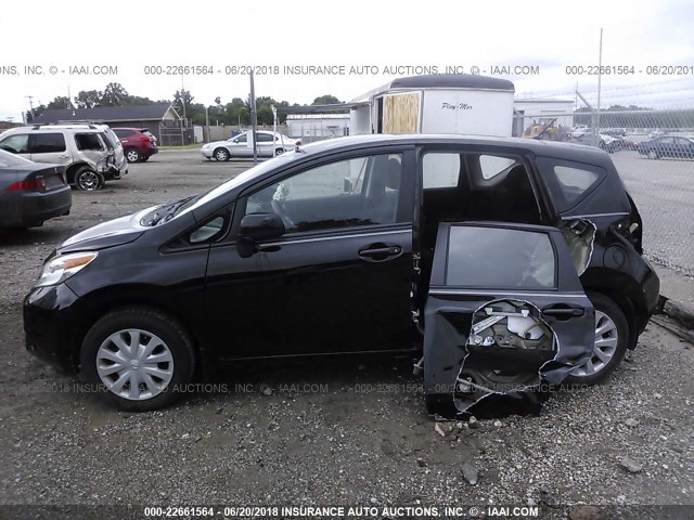 3N1CE2CP0EL431163 - 2014 NISSAN VERSA NOTE S/S PLUS/SV/SL BLACK photo 6