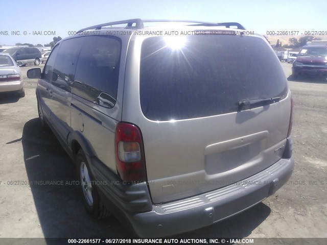 1GMDX03E52D102292 - 2002 PONTIAC MONTANA TAN photo 3