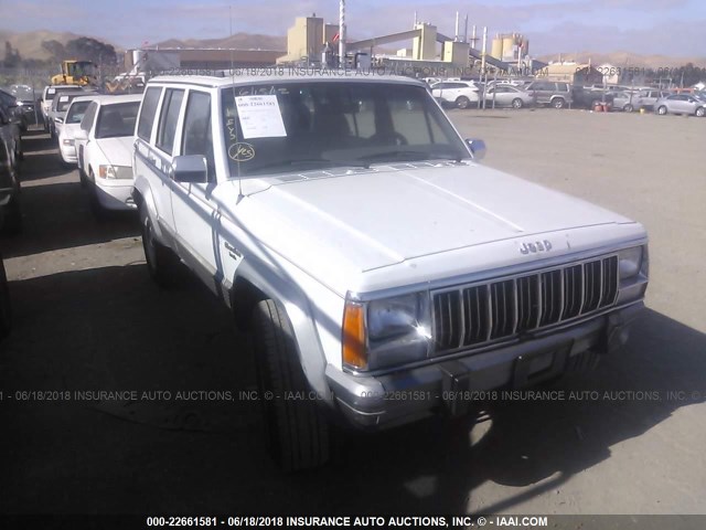 1J4FJ58S1NL150628 - 1992 JEEP CHEROKEE LAREDO WHITE photo 1