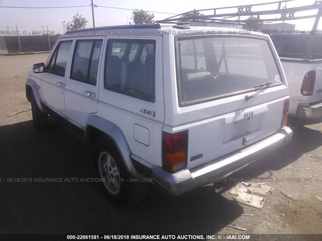 1J4FJ58S1NL150628 - 1992 JEEP CHEROKEE LAREDO WHITE photo 3