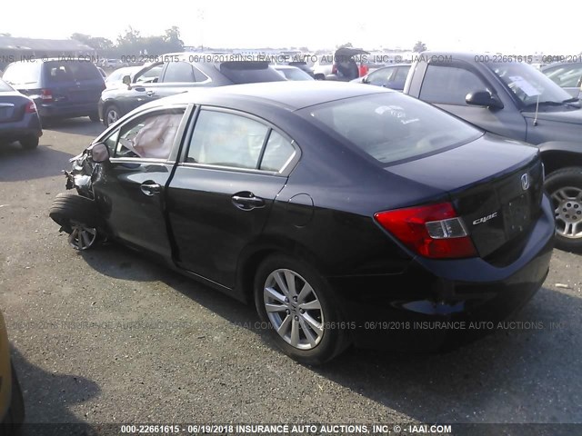 19XFB2F96CE305066 - 2012 HONDA CIVIC EXL Qara foto 3