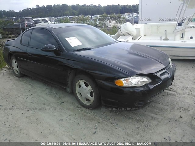 2G1WX12K349200174 - 2004 CHEVROLET MONTE CARLO SS BLACK photo 1