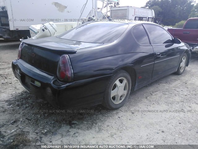 2G1WX12K349200174 - 2004 CHEVROLET MONTE CARLO SS BLACK photo 4