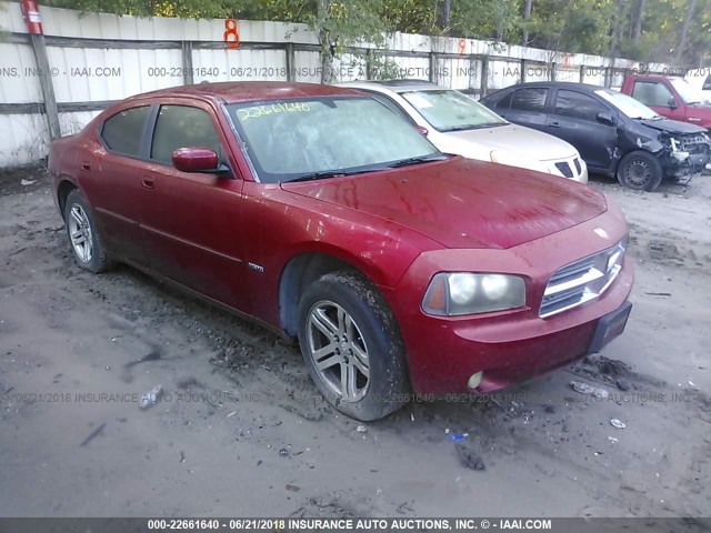 2B3KA53H56H142063 - 2006 DODGE CHARGER R/T RED photo 1