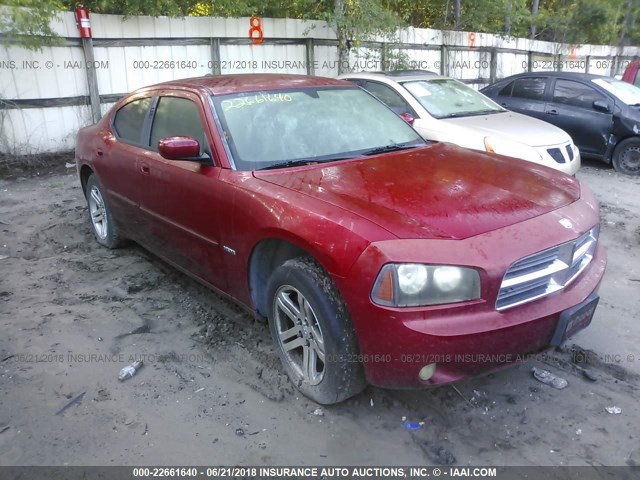 2B3KA53H56H142063 - 2006 DODGE CHARGER R/T RED photo 6