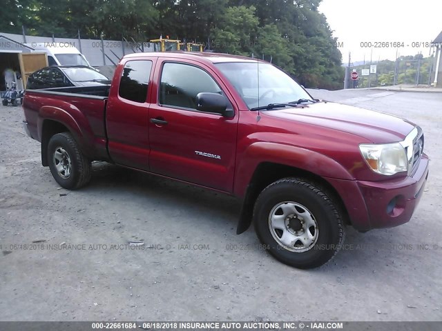 5TEUX42NX8Z539394 - 2008 TOYOTA TACOMA ACCESS CAB Қызыл фото 1