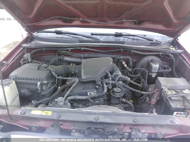 5TEUX42NX8Z539394 - 2008 TOYOTA TACOMA ACCESS CAB Қызыл фото 10