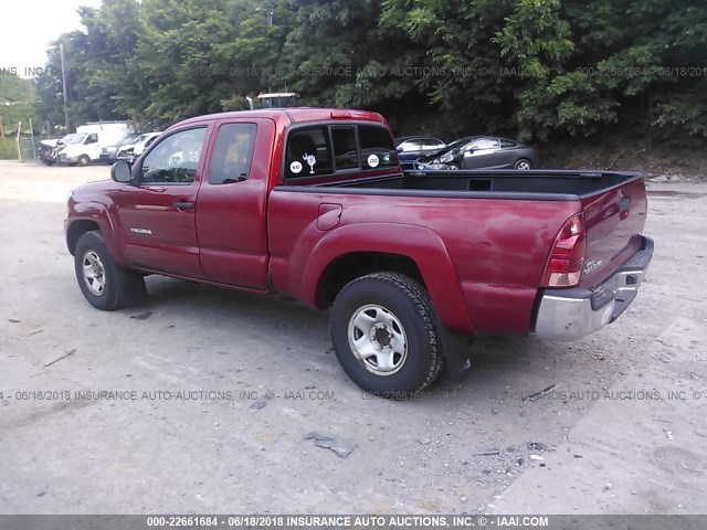 5TEUX42NX8Z539394 - 2008 TOYOTA TACOMA ACCESS CAB RED photo 3