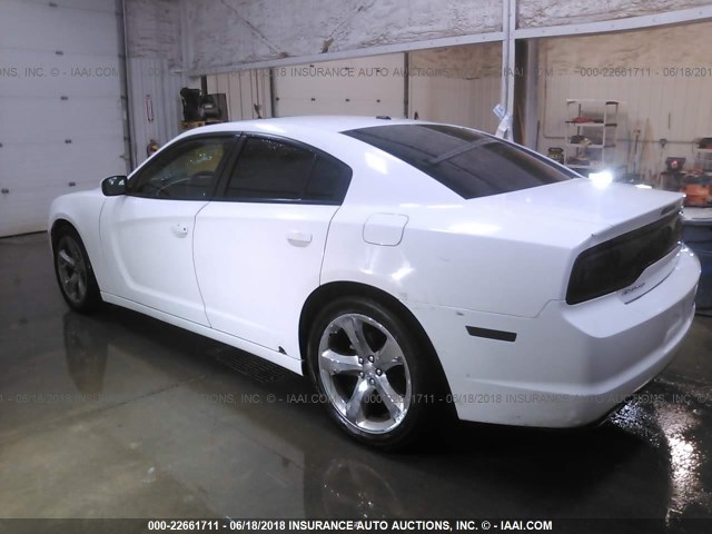 2C3CDXHG4CH244332 - 2012 DODGE CHARGER SXT WHITE photo 3