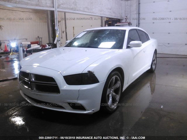 2C3CDXHG4CH244332 - 2012 DODGE CHARGER SXT WHITE photo 6