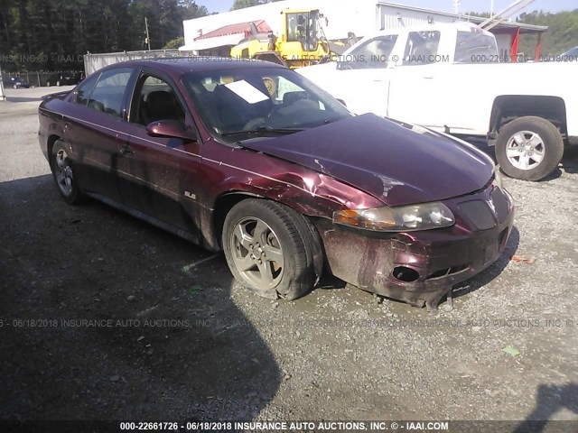 1G2HY54K85U161673 - 2005 PONTIAC BONNEVILLE SLE MAROON photo 1