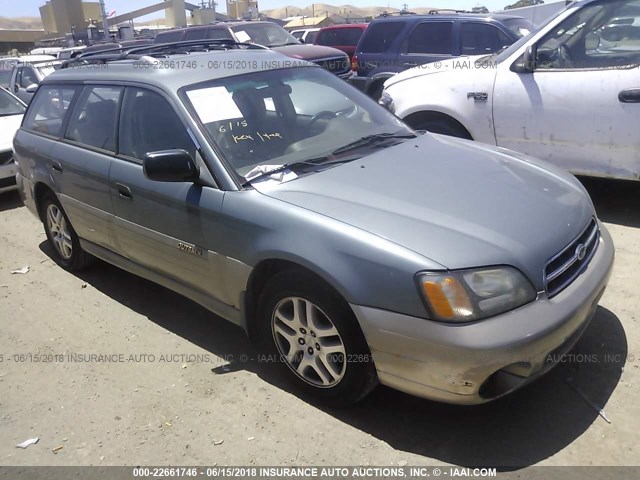 4S3BH675026627741 - 2002 SUBARU LEGACY OUTBACK AWP 绿色 照片 1