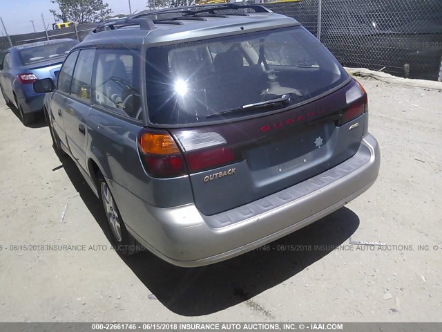 4S3BH675026627741 - 2002 SUBARU LEGACY OUTBACK AWP 绿色 照片 3