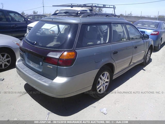 4S3BH675026627741 - 2002 SUBARU LEGACY OUTBACK AWP 绿色 照片 4