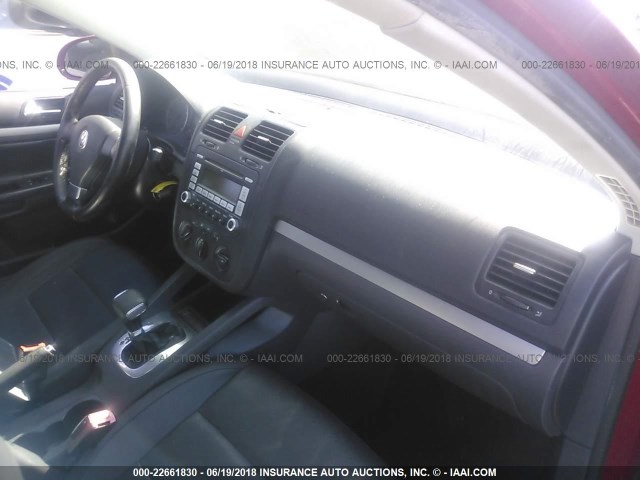 3VWRA71K08M169017 - 2008 VOLKSWAGEN JETTA WOLFSBURG 红色 照片 5