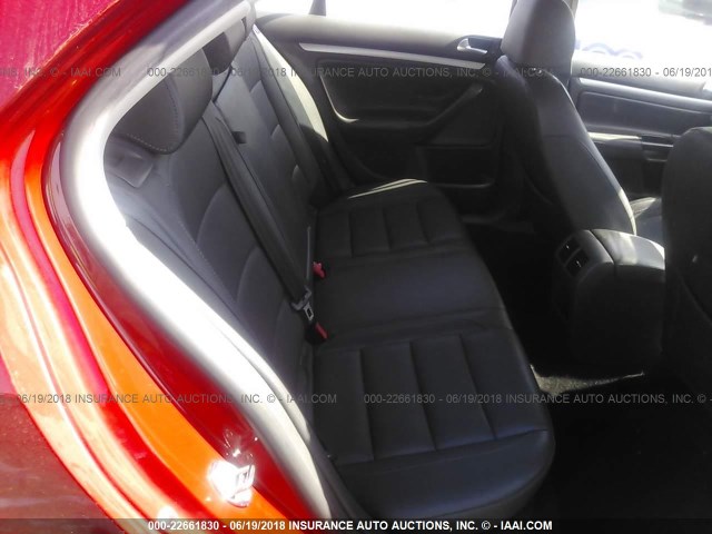 3VWRA71K08M169017 - 2008 VOLKSWAGEN JETTA WOLFSBURG 红色 照片 8
