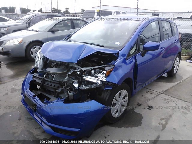 3N1CE2CP5HL378240 - 2017 NISSAN VERSA NOTE S/S PLUS/SV/SL/SR BLUE photo 2