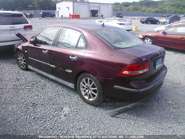 YS3FB49S231053189 - 2003 SAAB 9-3 LINEAR BURGUNDY photo 3