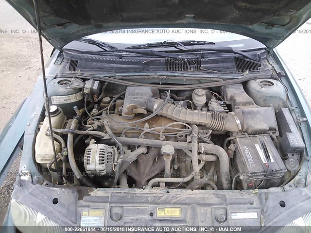 1G1JF5245W7198356 - 1998 CHEVROLET CAVALIER LS GREEN photo 10